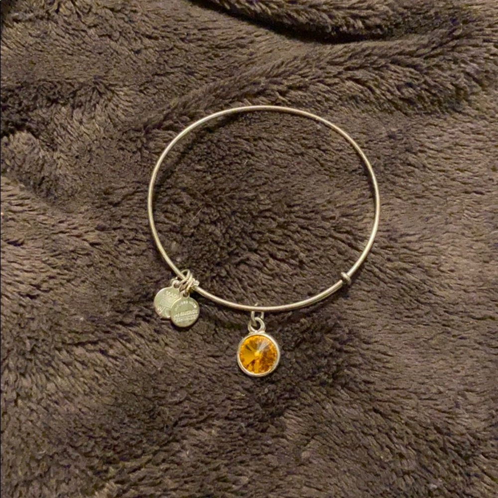 Alex & Ani November topaz birthstone bracelet